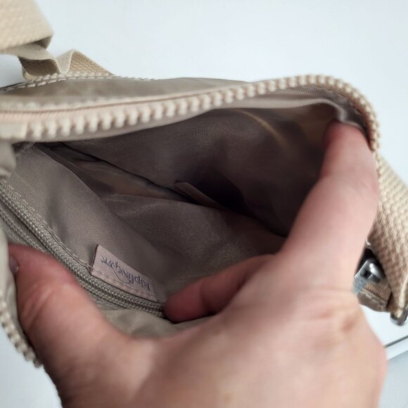 Kipling Keiko Crossbody Gold Metallic Crossbody Monkey Keychain Purse - Picture 6 of 7